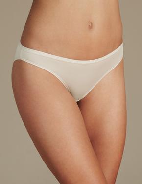 Krem 5'li İz Bırakmayan Mikrofiber Düşük Bel Bikini Külot Seti Marks And Spencer