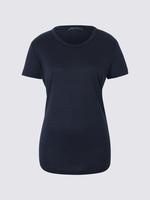 Kadın Lacivert Yuvarlak Yaka Kısa Kollu T-Shirt