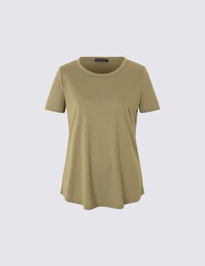 Kadın Yeşil Kısa Kollu T-Shirt