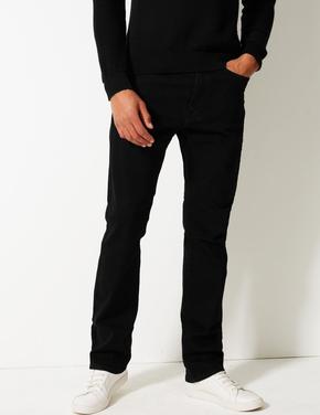  Siyah Regular Fit Streç Jean Pantolon (Stormwear™ Teknolojisi ile)