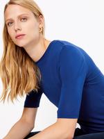 Kadın Mavi Yarım Kollu T-shirt
