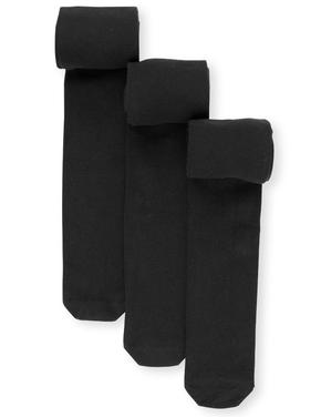 Kız Çocuk Siyah 3'lü Freshfeet™ Pamuklu Body Sensor™ Okul Külotlu Çorabı (4 - 14 Yaş)