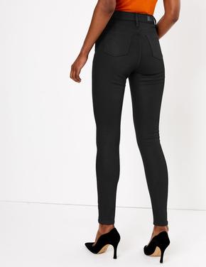 Kadın Siyah StayNEW™ Yüksek Belli Skinny Jean Pantolon