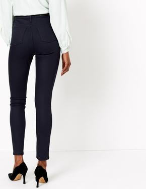 Kadın Lacivert StayNEW™ Yüksek Belli Skinny Jean Pantolon