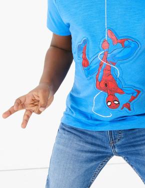 Erkek Çocuk Mavi Spider-Man™ Kısa Kollu T-Shirt