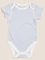 Bebek Mavi Saf Pamuklu 7'li Bodysuit (0-3 Yaş)