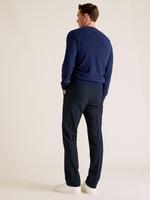 Erkek Lacivert The Ultimate Yün Karışımlı Regular Fit Pantolon