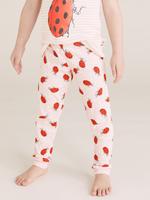 Çocuk Pembe Çilek Desenli Pijama Takımı
