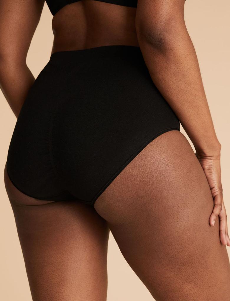 Kadın Siyah 2'li Düşük Sıkılıkta High Leg Külot Seti
