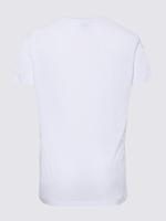 Erkek Beyaz Saf Pamuk Istanbul Harita Desenli T-Shirt