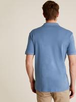 Erkek Mavi Pamuklu Polo Yaka T-Shirt