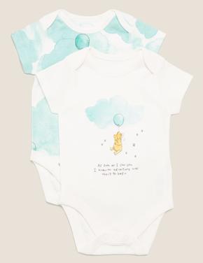 Bebek Multi Renk Saf Pamuklu 2'li Winnie the Pooh & Friends™ Bodysuit (0-3 Yaş)