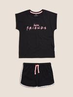 Çocuk Multi Renk Saf Pamuklu Friends™ Pijama Takımı (8-16 Yaş)