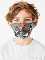 Ev Multi Renk 5'li Yıkanabilir Çocuk Yüz Maskesi