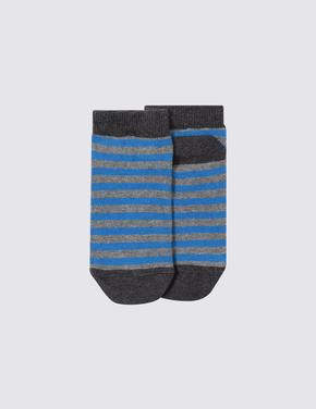 Çocuk Multi Renk 5'li Yıldız Desenli Çorap
