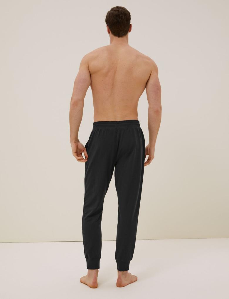 Erkek Siyah Tencel™ Supersoft Pijama Altı