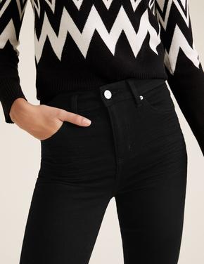 Kadın Siyah Slim Fit Stretch Jean Pantolon