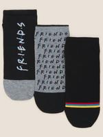 Kadın Gri Friends™ 3'lü Trainer Çorap Seti
