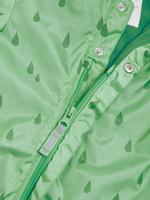 Bebek Yeşil 3D Kurbağa Desenli Kapüşonlu Yağmurluk (0-3 Yaş)
