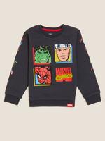 Erkek Çocuk Siyah Marvel™ Sweatshirt