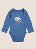 Bebek Multi Renk Saf Pamuk 5'li Grafik Desenli Bodysuit (0-3 Yaş)