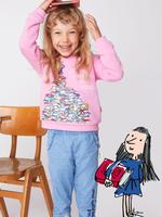 Kız Çocuk Pembe Roald Dahl™ Sweatshirt (2-7 Yaş)