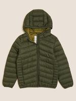 Erkek Çocuk Yeşil Stormwear™ Kapüşonlu Şişme Mont (2-16 Yaş)