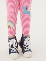 Kız Çocuk Pembe Unicorn Desenli Legging Tayt (2-7 Yaş)