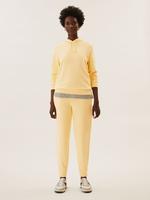 Kadın Sarı Uzun Kollu Kapüşonlu Sweatshirt