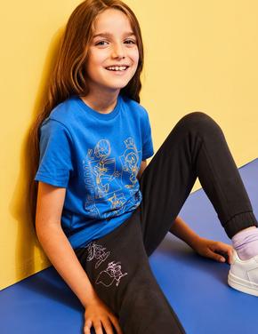 Erkek Çocuk Mavi Space Jam: A New Legacy™ Saf Pamuk T-Shirt (6-16 Yaş)