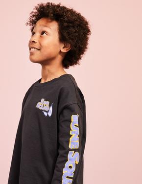 Erkek Çocuk Siyah Space Jam: A New Legacy™ Pamuklu T-Shirt (6-16 Yaş)