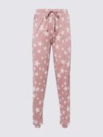 Kadın Pembe Yıldız Desenli Pijama Takımı