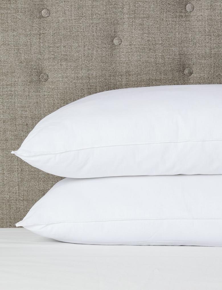 Ev Beyaz Saf Pamuklu 2'li Comfortably Cool Yastık Seti