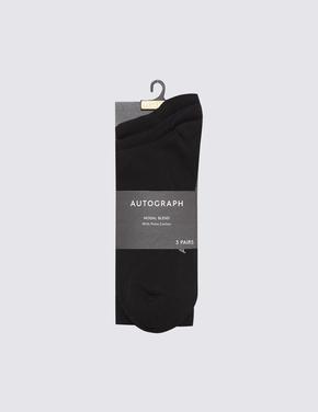 Erkek Siyah 3'lü Cool&Fresh™ Çorap Seti