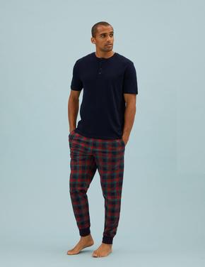 Multi Renk Supersoft Kareli Pijama Takımı Marks And Spencer