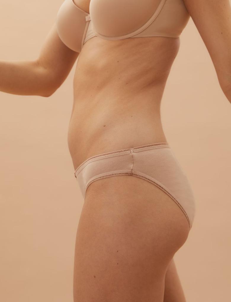 Kadın Pembe 5'li Cotton Lycra® Bikini Külot Seti