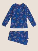 Çocuk Lacivert Unicorn Desenli Pijama Takımı