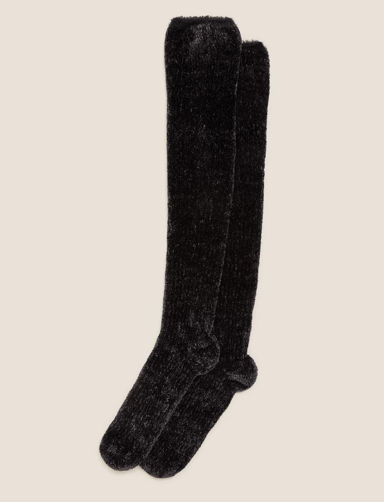 Kadın Siyah 2'li Cosy Çorap Seti