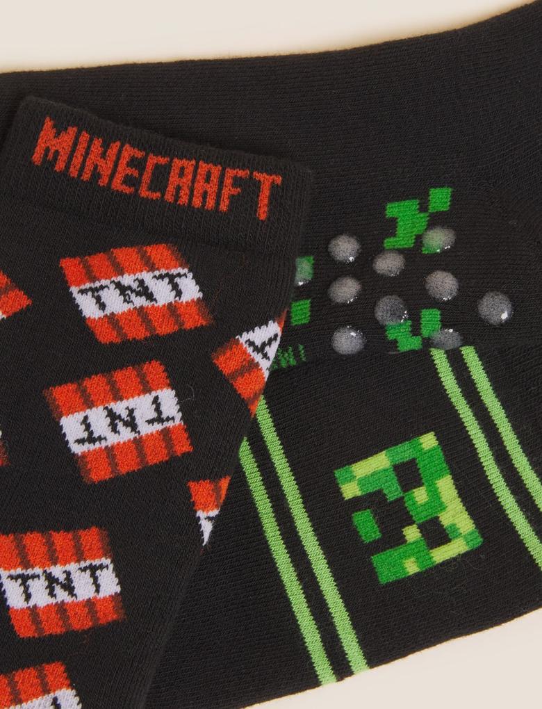 Çocuk Multi Renk 2'li Minecraft™ Çorap