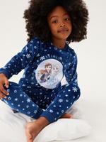 Çocuk Lacivert Frozen™ Kadife Pijama Takımı (8-16 Yaş)