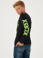Erkek Çocuk Siyah Saf Pamuklu Xbox™ T-Shirt (6-16 Yaş)