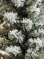 Ev Beyaz Kar Detaylı Işıklı Yılbaşı Ağacı