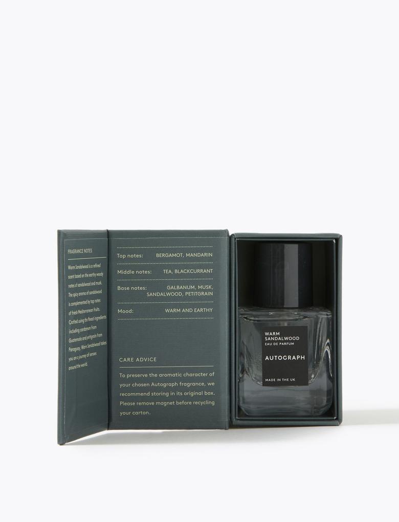Kozmetik Renksiz Warm Sandalwood Eau De Parfum 30 ml