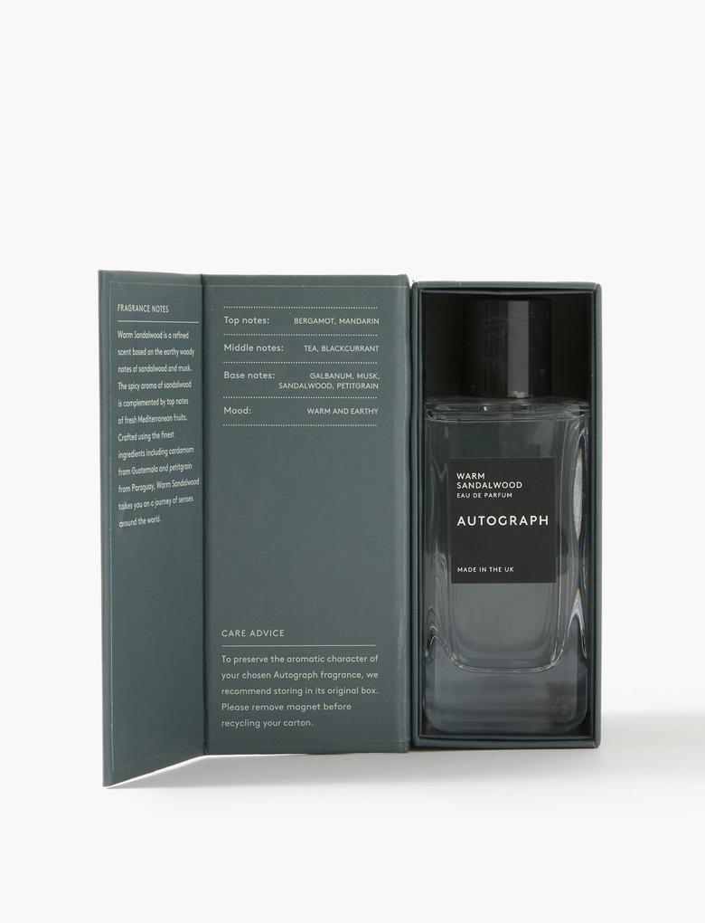 Kozmetik Renksiz Warm Sandalwood Eau de Parfum 100 ml
