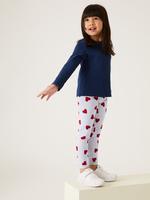 Kız Çocuk Multi Renk 3'lü Grafik Desenli Legging Tayt (2-7 Yaş)