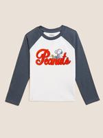 Kız Çocuk Beyaz Saf Pamuklu Snoopy™ T-Shirt (2-6 Yaş)