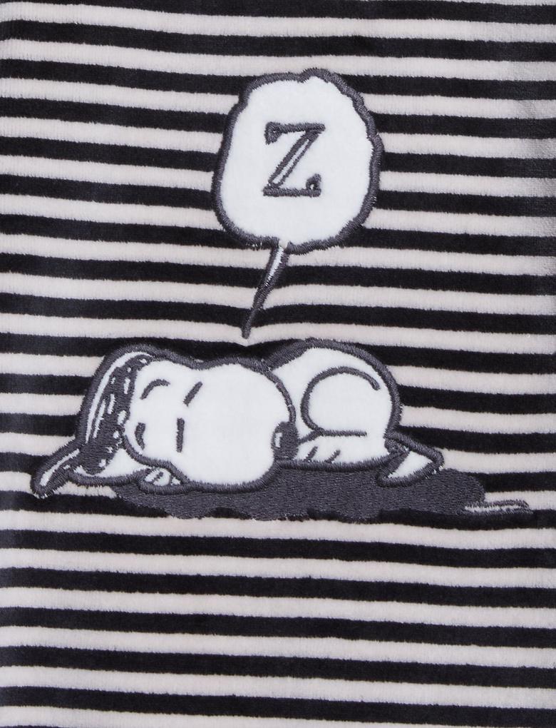 Bebek Bej Snoopy™ Kadife Uyku Tulumu (0-3 Yaş)