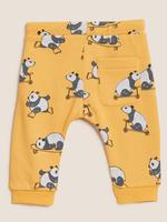 Bebek Sarı Panda Desenli Eşofman Altı (0-3 Yaş)
