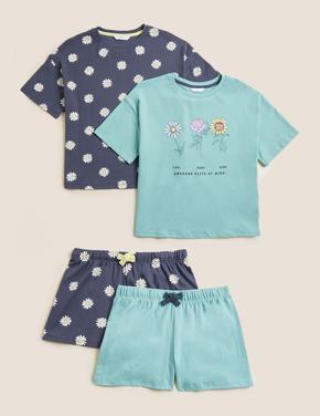 Çocuk Yeşil Saf Pamuklu 2'li Pijama Takımı (6-16 Yaş)
