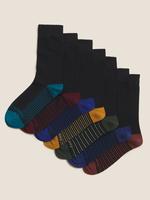 Erkek Siyah 5'li Cool & Fresh™ Grafik Desenli Çorap Seti